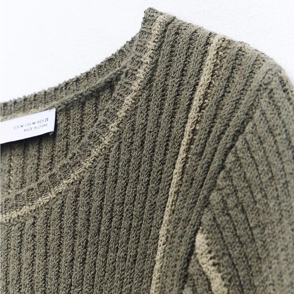 Zara piped knit midi dress - Picture 9 of 11